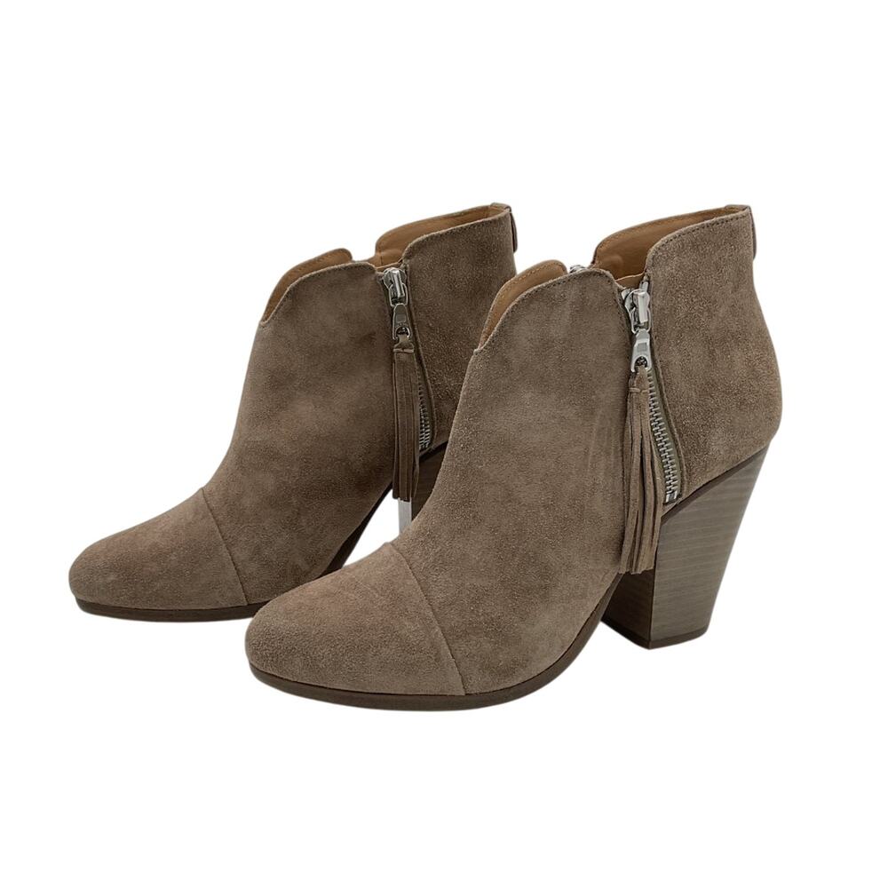 Rag & Bone Suede Taupe Margot Booties Size EU 40 / US 10 - Picture 4 of 8